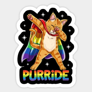 Purride Cat LGBT Sticker